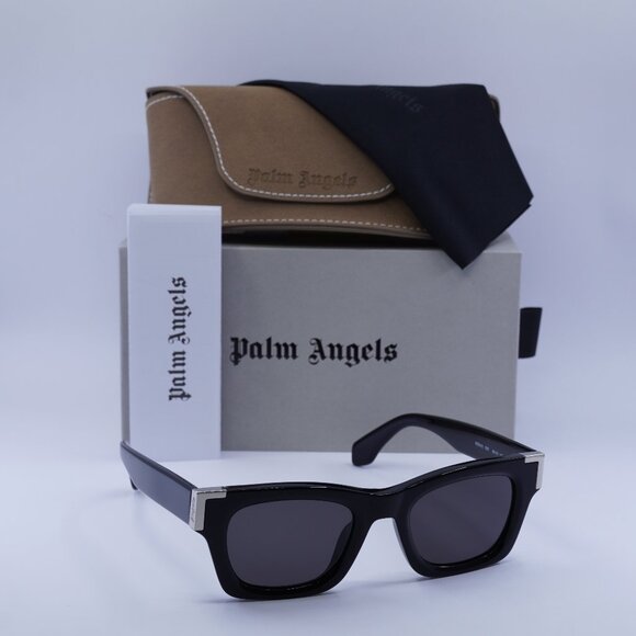 Palm Angels PERI101 WESTPORT 1007 Cat Eye Sunglasses - Black/Dark Grey - Picture 1 of 9